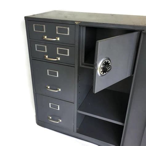 wooden vintage cole steel file cabinet|cole steel filing cabinet safe.